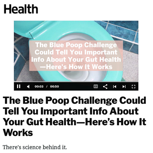 Health.com | The Blue Poop Challenge... and Your Gut Health
