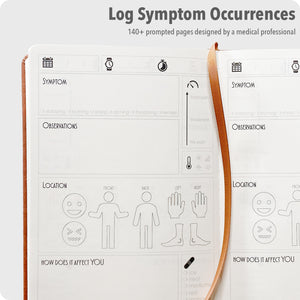 the symptoms log a beautifully designed high quality journal for tracking multiple symptoms